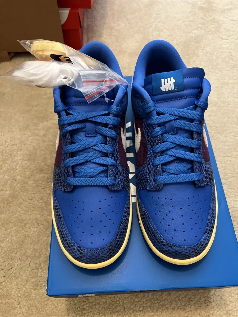 nike dunk low x Undefeated 5 on it NEW blue size 9.5 100% authentic Undftd  PRM