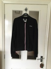 Ladies size 12 USA Pro by Little Mix black performance zip up bomber jacket.