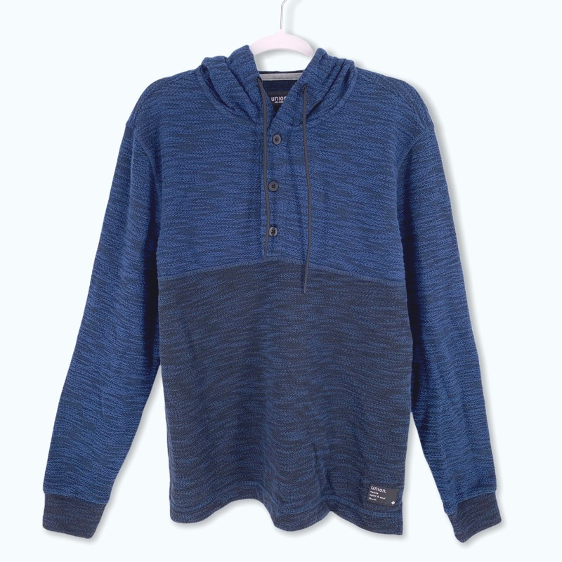 UNION DENIM Baja Textured Knit Hoodie 