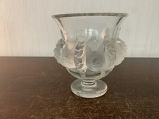 R. Lalique Crystal Birds Model Vase