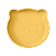 1PC Silicone Baby Dishes Suction Dining Plate Cartoon Bear Shape Baby Plates Eat