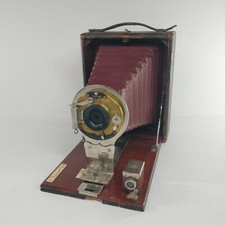 Antique 1909 Conley Folding Pocket Camera 4x5 Dry Plate Wollensak Jr.