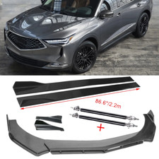 Carbon Fiber Front Bumper Lip Splitters Side Skirt Strut For Acura Mdx Suv K Carbon Fiber Front Bumper Lip Splitters Side Skirt Strut For Acura Mdx Suv K