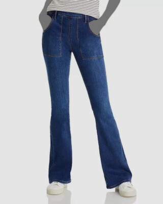 $268 Frame Women's Blue Le-Flare De Francoise Jeans Pants Size 32