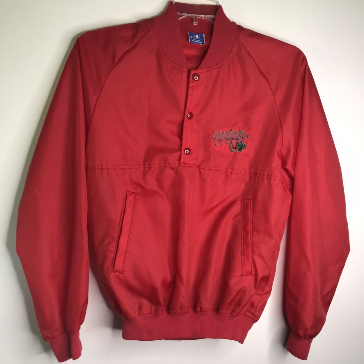 Vintage 90's Medium Ohio State Red Pullover Jacket Vintage 90's Medium Ohio State Red Pullover Jacket