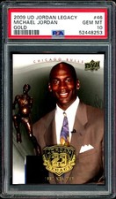 Michael Jordan 2009 UD Upper Deck Legacy Gold #46 PSA 10 Gem Mint Low Pop Report