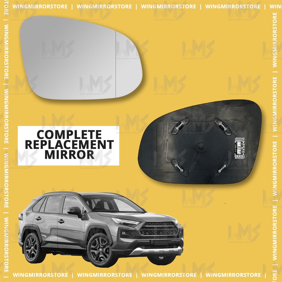 APA Replacement For Rear View Mirror Glass Power Non-Heated - Foto 2