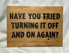 Decorative Woodburned Wall Home Decor, Wood Hanging Sign