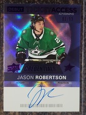 2020-21 Credentials JASON ROBERTSON Debut Ticket Access PURPLE AUTO #DTAA-JR 3/3