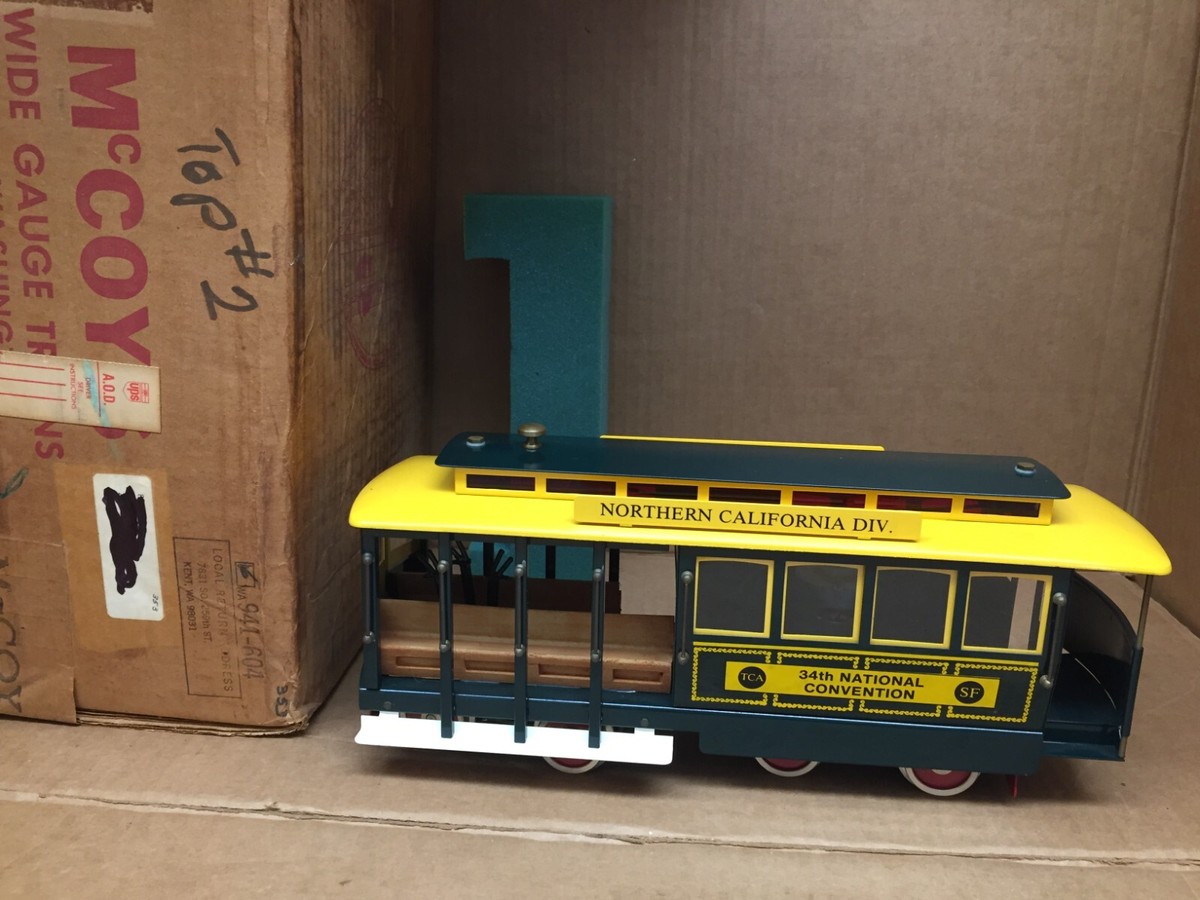McCOY 1988 TCA STANDARD GAUGE SAN FRANCISCO CABLE CAR TROLLEY