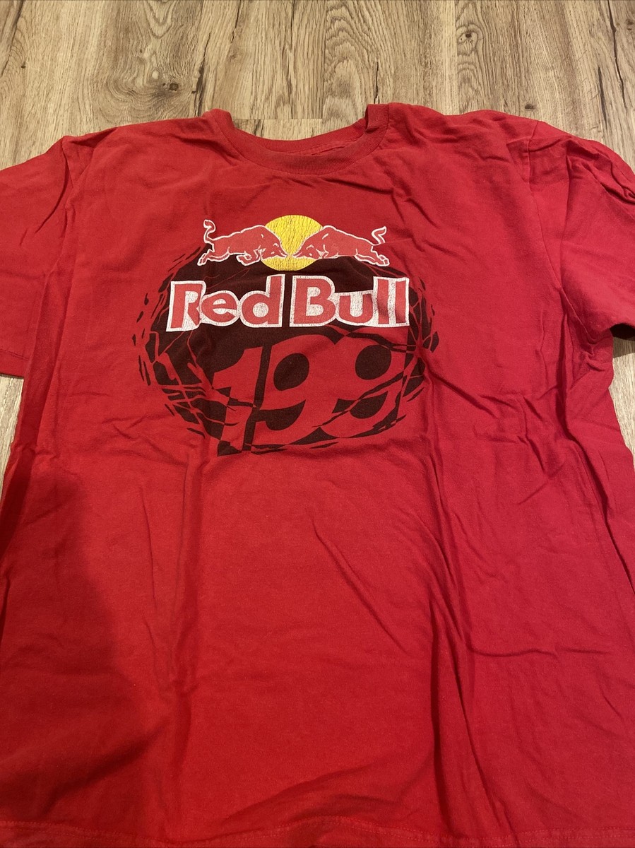 Vintage Red Bull Energy Drink Promo Tee T-Shirt AOP Mens Size XL