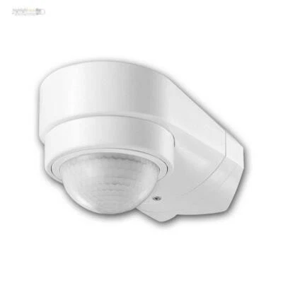 WORLD-TRADING-NET Außen-Eck-Bewegungsmelder 240° IP65, 230V LED geeignet Eckmontage, 2 IR Sensoren