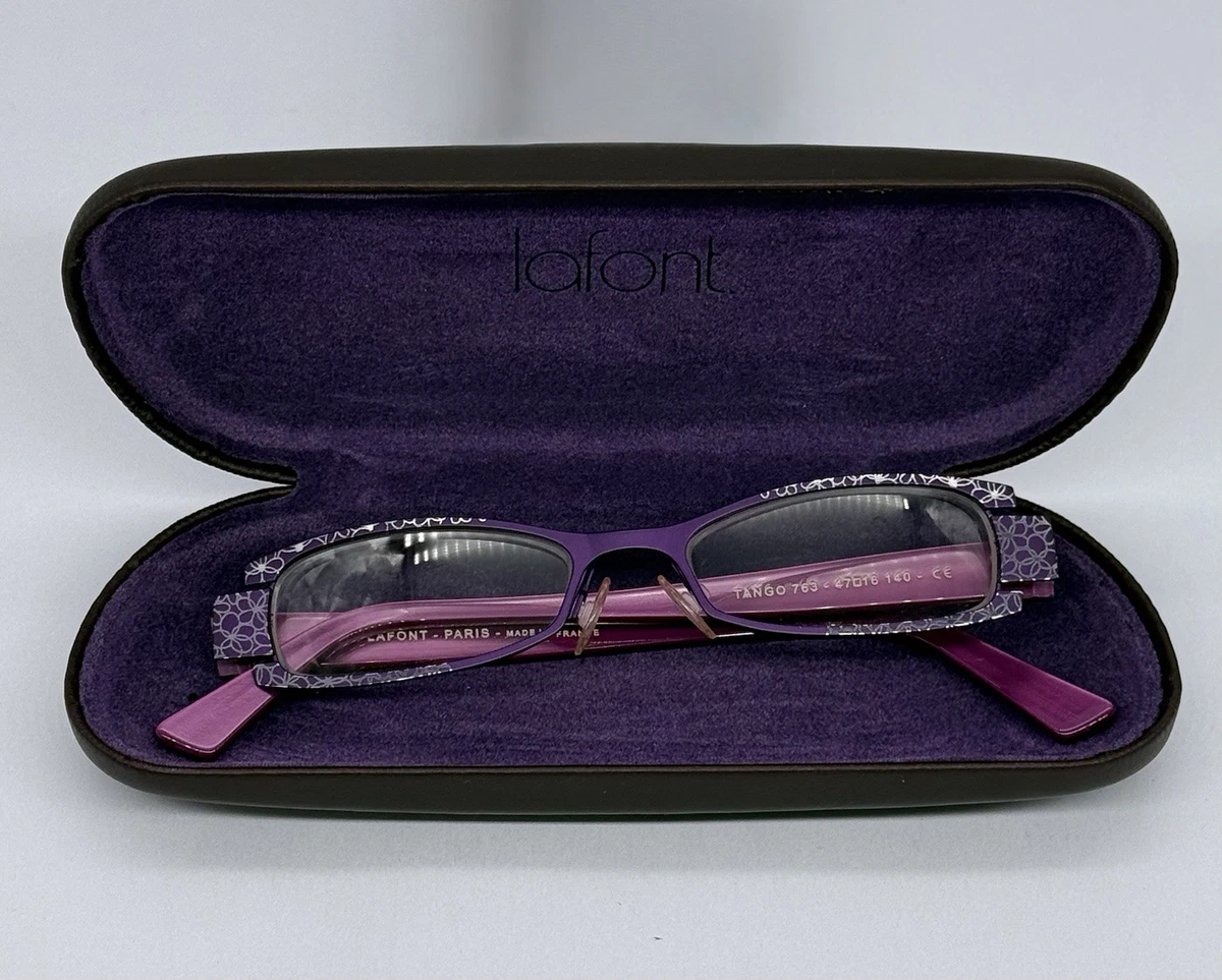 Lafont Paris Women\'s Purple & Teal Metal Frame Glasses Lafont Women Purple Eyeglass Frames for sale | eBay main image 4