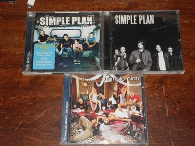 3 x SIMPLE PLAN CDs / SELF TITLED + NO PADS NO HELMETS + STILL NOT GETTING ANY