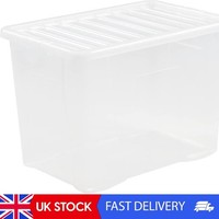 CRYSTAL 80L BOX & LID CLEAR 11315