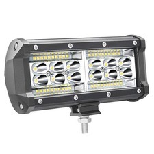 7 Inch LED Light Bar, 240W 24000lm 12V 24V LED Light Pods for 7 Inch 1 Pack