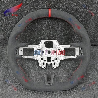 Custom Full Alcantara Sport Steering Wheel For Ford Mustang GT 2015-2023