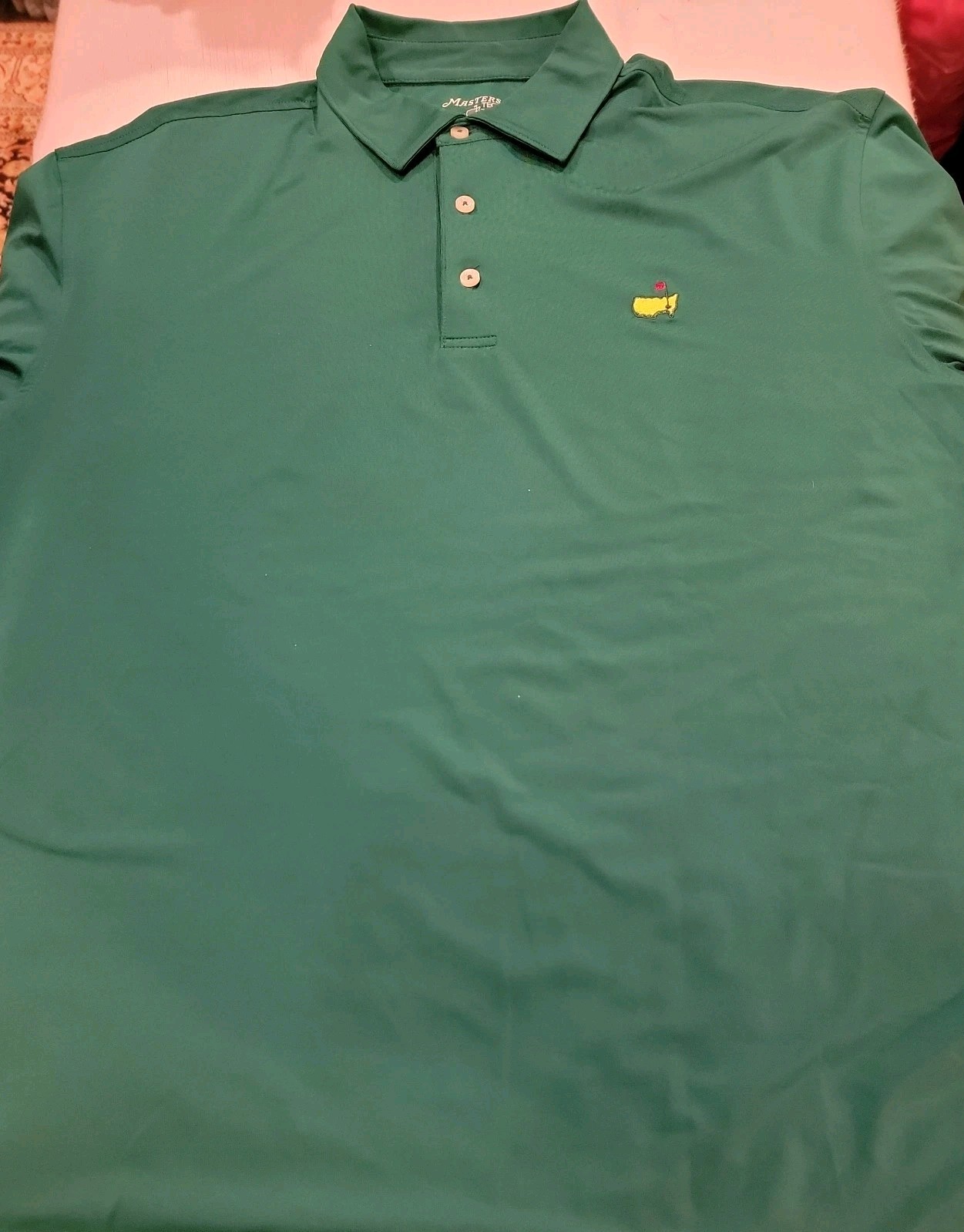 Masters Tech Performance Green Solid Collared Shi… - image 5