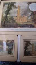 CLOVER LEAF New other sealed Vintage John Constable 6 Table Mats & 6 coasters