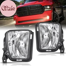 Fog Lights Assembly Compatible with 2013 2014 2015 2016 2017 2018 Dodge Ram 1500