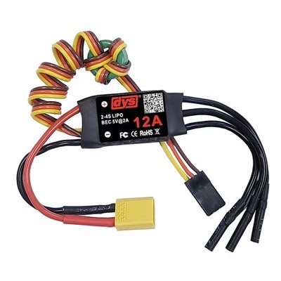 DYS 12A 24S Brushless ESC 5V/2A BEC XT30 2.0mm Plug RC Aircraft Helicopter