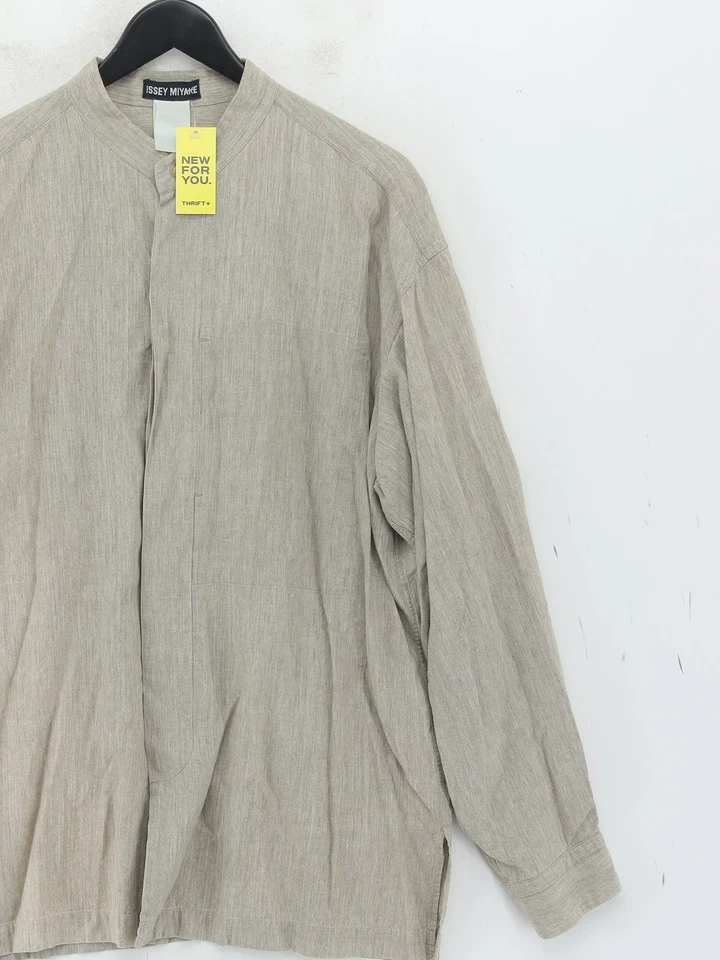 Camisa para hombre Issey Miyake XL verde algodón con otros básicos Foto 4 de 4