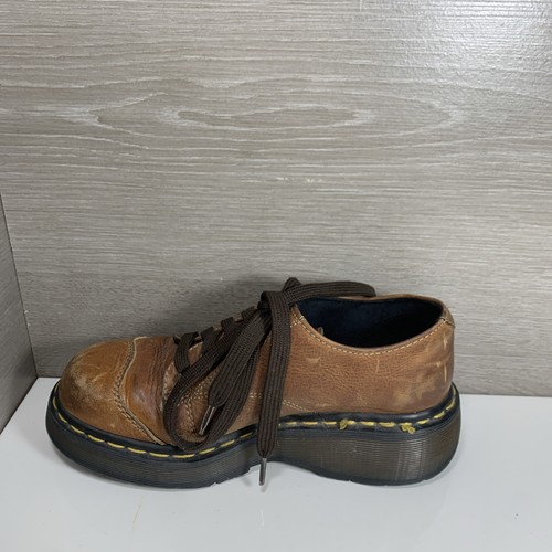Dr. Doc Martens 8651 Leder klobige Plateau Oxford Schuhe Y2K braun US 5 - Bild 11 von 12