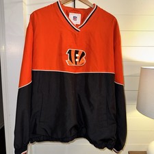 G-III Apparel NFL Cincinnati Bengals Jacket XXL Orange Black Football Pullover