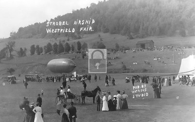 Strobel Airship Dirigible Fair Westfield Pennsylvania PA - Reprint