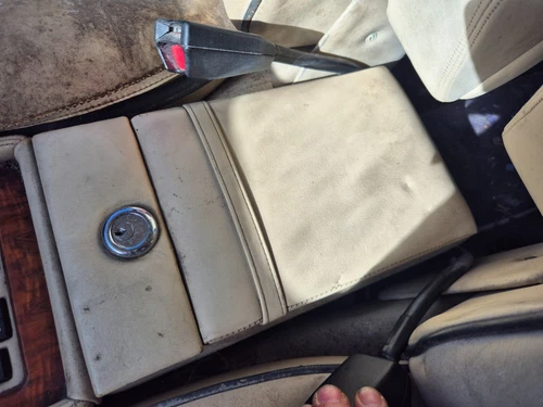 1989 BENTLEY TURBO R CENTRE CONSOLE LEATHER STORAGE COVER LID BREAKING CAR