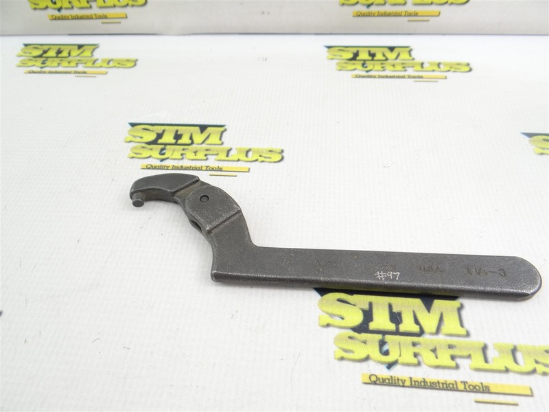 MARTIN ADJUSTABLE PIN TYPE SPANNER WRENCH #0472A MADE IN USA