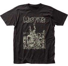 The Misfits Hate Breeders B&W Mens T Shirt Rock N Roll Music Punk Classic Black