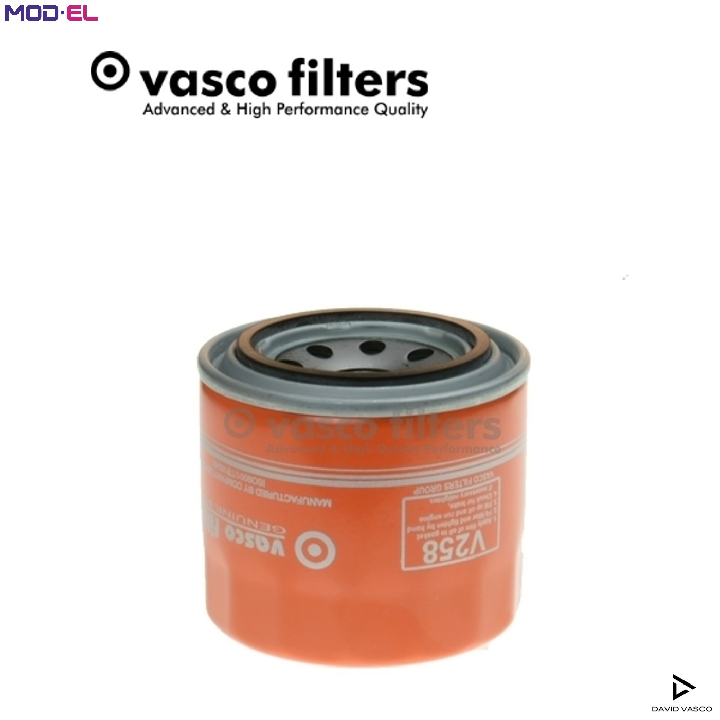 OIL FILTER V258 FOR SEAT DAIHATSU AEE/ALM 1.6L 4cyl INCAK3-VE 1.3L 4cyl