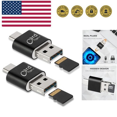 2 Pack] Micro SD Card Reader for Android Phone,Micro SD Card to USB Adapter, ...