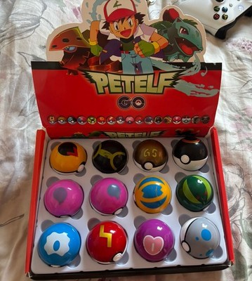 Pokemon Petelf Go 12 Stück Pocket Ball Anime Figur Kinder Spielzeug - ohne Spielzeug drin, selten