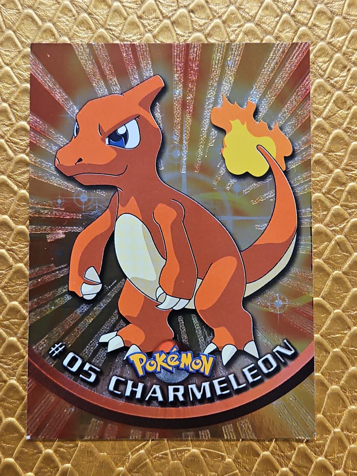 Topps Pokemon Charmeleon #05 TV Animation Edition Holo Rare - Series 1 English