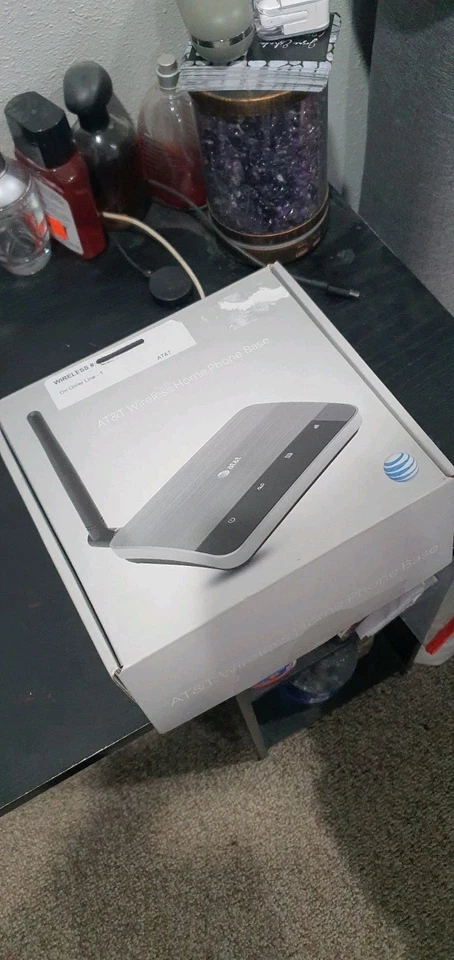 Base de teléfono residencial inalámbrico AT&T WF720 - plateada Foto 3 de 4