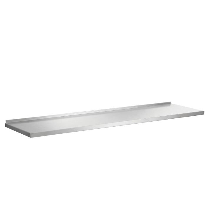 Étagère inox murale 1600x355 mm pour rangement cuisine restaurant