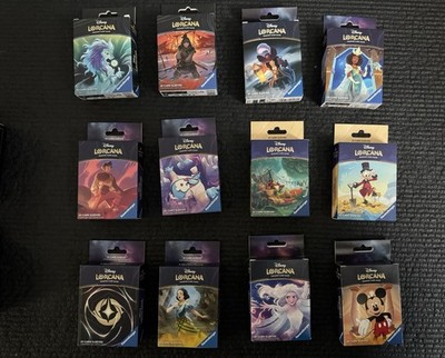 Disney Lorcana Deck Sleeves Lot Of 12 (65 Sleeve Per Box) Collectors Catch Up