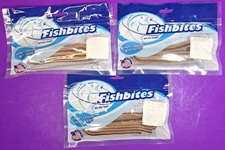 Fishbites E-Z flea Orange / Flesh 1/2" x 12" Lot of 3