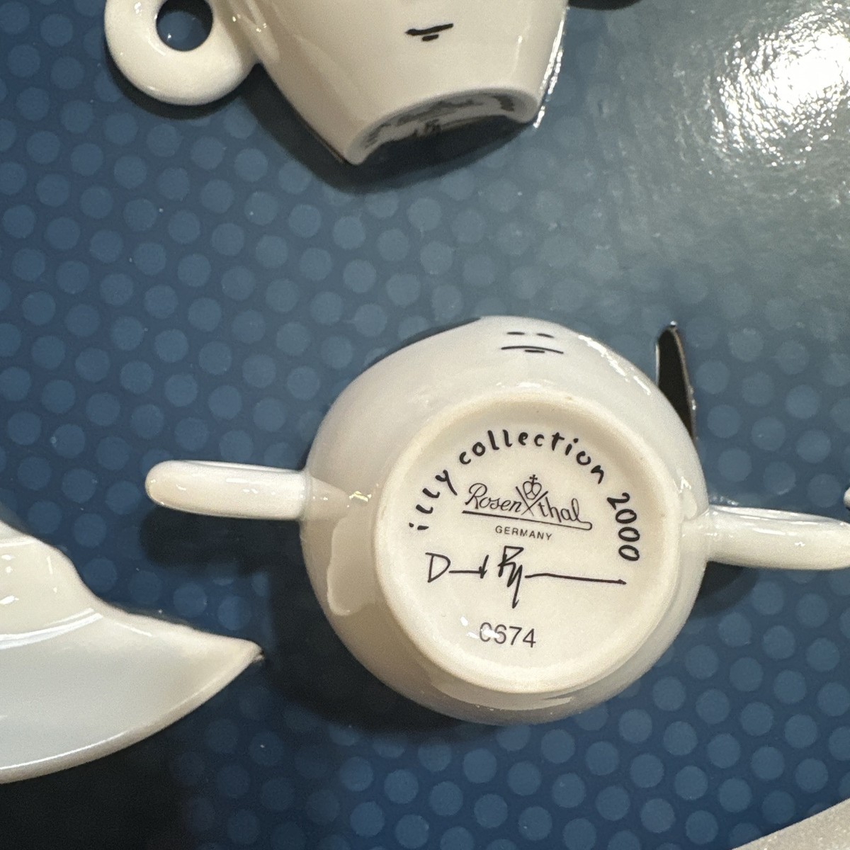 David Byrne Illy Espresso Cups Art Collection Aliens Set of 6 