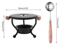 Wax Seal Warmer Kit Wax Melting Furnace Tool with Melting Spoon Kit  Tea Can...