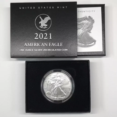 Photo of a 2021-W American Silver Eagle from an eBay listing that sold on Jul 20, 2026