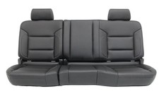 2014-2019 Sierra Silverado Extended Cab Rear Seats Ltz Black Perforated Leather