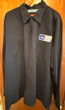 Ford Dealer Technician Tech Shop Long Sleeve Shirt, Red Kap, XL, Dark Blue, Used