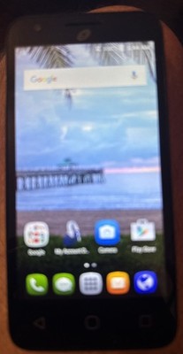 Alcatel Pixi Avion A570Bl (Tracfone) 8GB  Fast Ship Gray Very Good Used