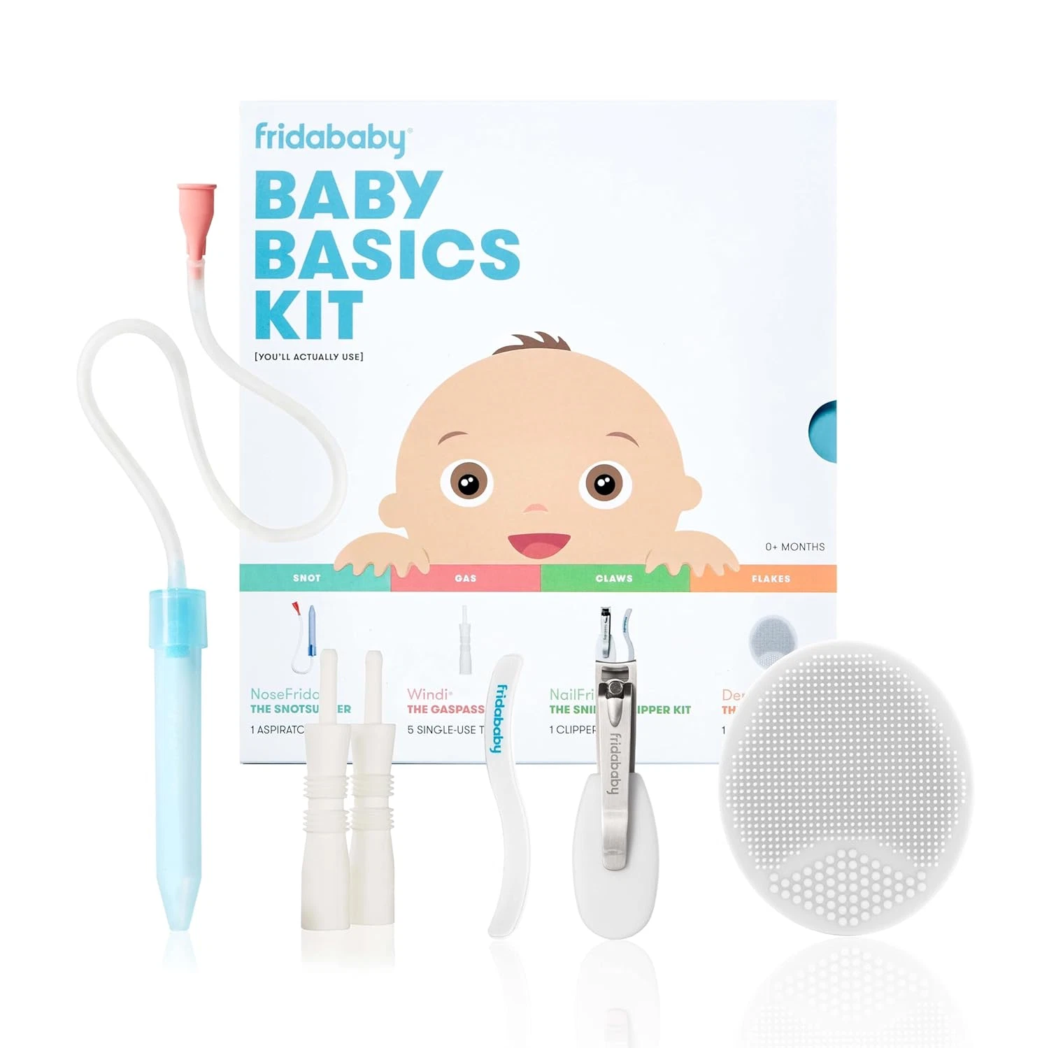 Basics Kit, 6Pc Baby Essentials Kit Includes Nasal Aspirator Snotsucker, Nailfri
Opens in a new wind