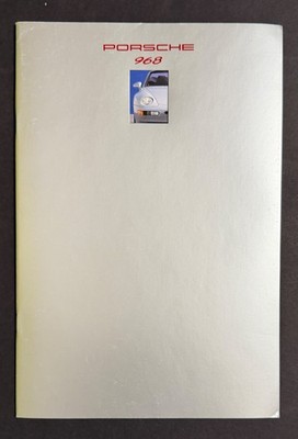 Mint ORIGINAL! 1993 Porsche 968 Coupe +Cabriolet Sales Brochure Catalog 34 pages
