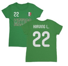 Mexico Hirving 22 Soccer Jersey Style 2-Side Ladies' Crewneck T-Shirt