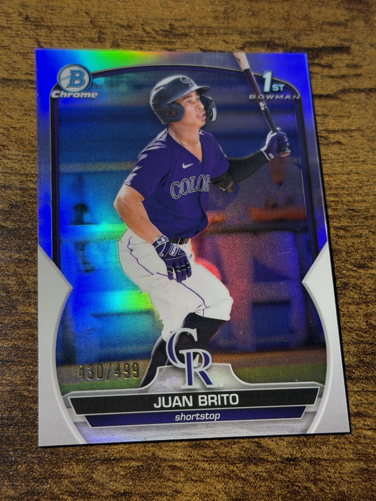JUAN BRITO 2023 Bowman #BCP-77 1st Chrome Silver Refractor /499